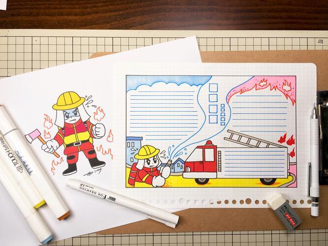 安全手抄报儿童画消防手抄报内容和诗歌下面是学习啦小编带来关于消防