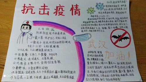 枣庄市薛城区奚仲中学2020抗击疫情学生手抄报