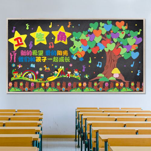 黑板报泡沫墙贴纸装饰小学教室班级文化主题墙幼儿园环境布置材料