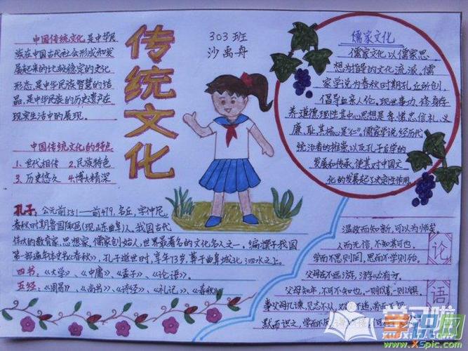 学识网 语文 手抄报 文化手抄报    中国传统节目丰富多彩让我们的