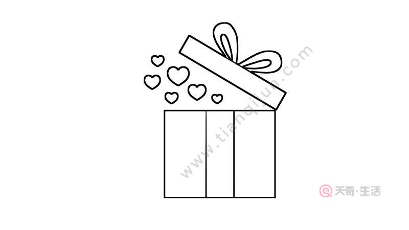 礼物盒的简笔画 礼物盒的简笔画的画法