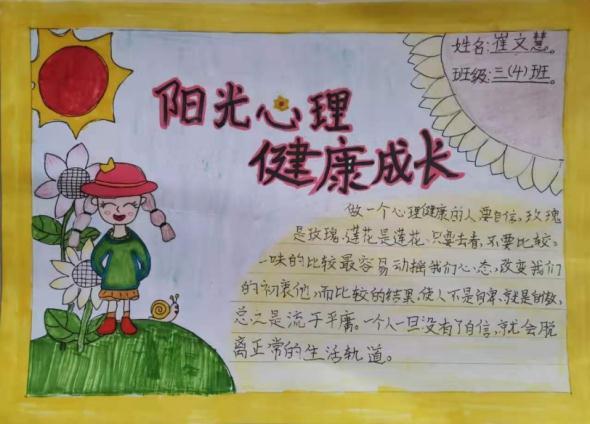 濮阳市第八中学开展阳光心理健康成长主题手抄报活动