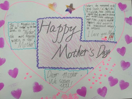 五年级母亲节活动英语手抄报