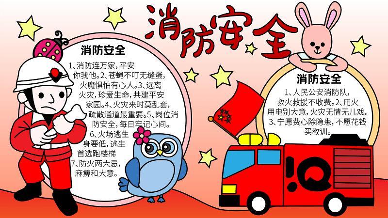 消防车的主题手抄报 消防主题手抄报-蒲城教育文学网