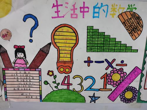 记南京路新城实验小学四年级生活中的数学手抄报活动 - 美篇