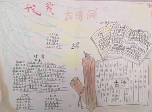 六年级上册语文古诗词手抄报古诗词手抄报