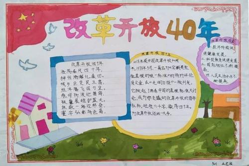 深圳40周年小学生手抄报 70周年手抄报二年级庆祝建党100周年主题手