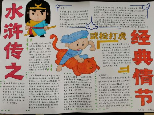 通过组织九年级学生阅读名著《水浒传》设计手抄报旨在促进学生品味