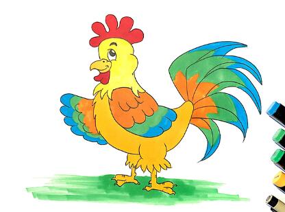 笔画图解公鸡简笔画怎么画公鸡简笔画图片公鸡觅食图简笔画小公鸡怎么