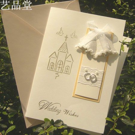 wedding wishing外贸英文结婚贺卡 新婚祝福礼品卡片wish-1112-02