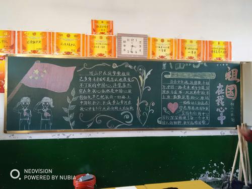淄川二中初三级部举办祖国在我心中主题黑板报评比活动