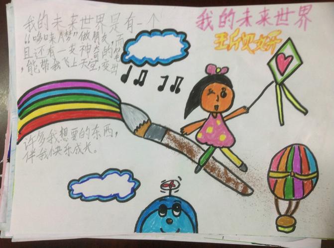 手抄报《我的未来世界》 - 王老师 - 振兴小学二年级二班