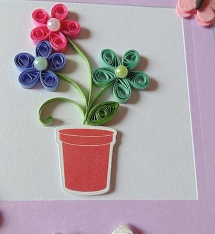 生日节日摆件花束教师节礼新款创意植物3d立体贺卡剪纸折纸手工制作