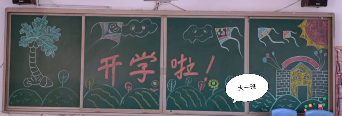 清塘铺镇第一完小幼儿园开展新学期黑板报评比活动