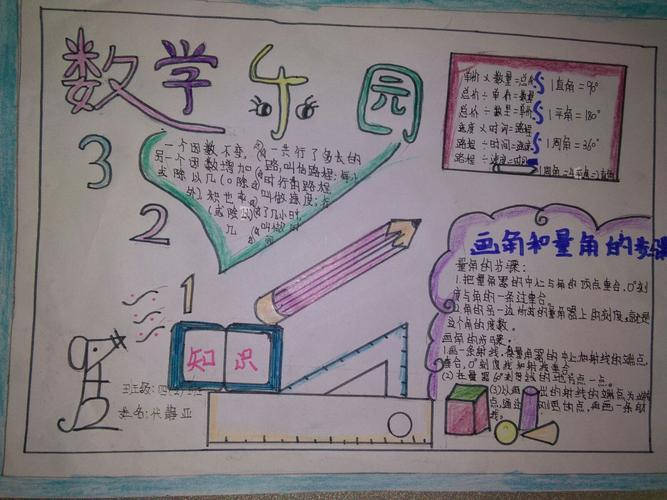 四年级数学手抄报版面设计图大全快乐无限记南京路新城实验小学四年级