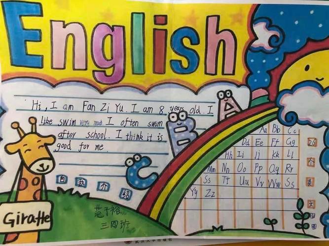 小学英语三年级下册手抄报英语三年级手抄报