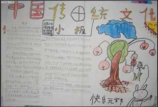 唐朝的中外文化手抄报 中外童话手抄报