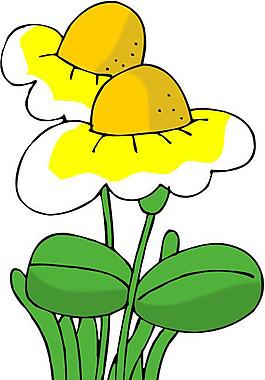植物简笔画72款彩色手绘可爱盆栽植物简笔画图片花盆里面种的植物简笔