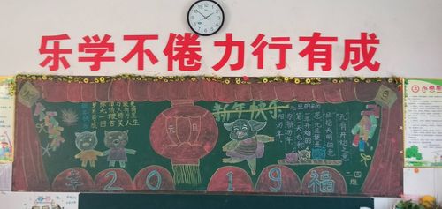 长垣县正大双语学校学校庆元旦 贺新年黑板报评比
