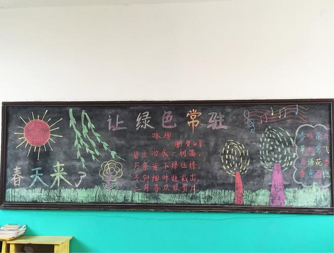 其它 公官营小学黑板报集锦三月 写美篇无论是种植花草树木还是