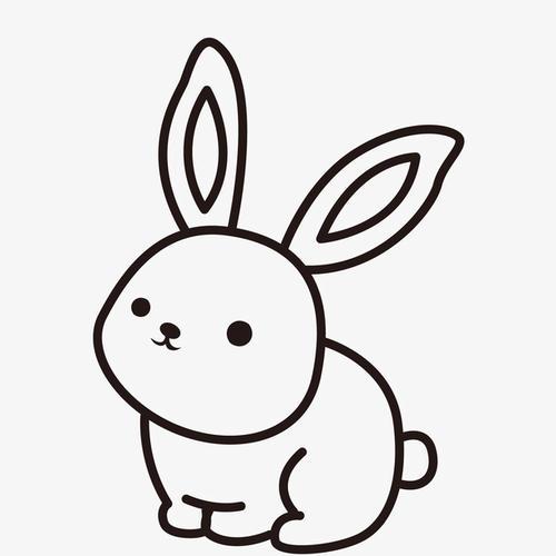 兔子卡通简笔画 简单图片