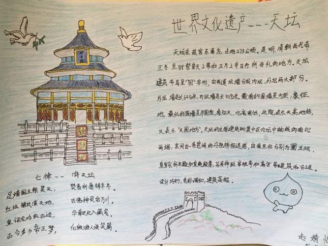 中国传统建筑手抄报传统文化手抄报