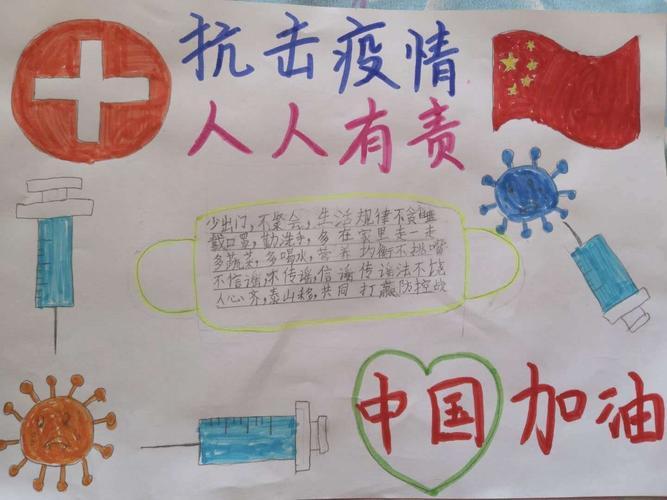 抗疫主题手抄报及绘画作品展 写美篇武汉加油济南市博物馆抗击疫情