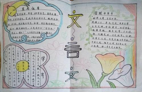 三年级语文优秀古诗手抄报 三年级语文手抄报三年级小学生古诗文手