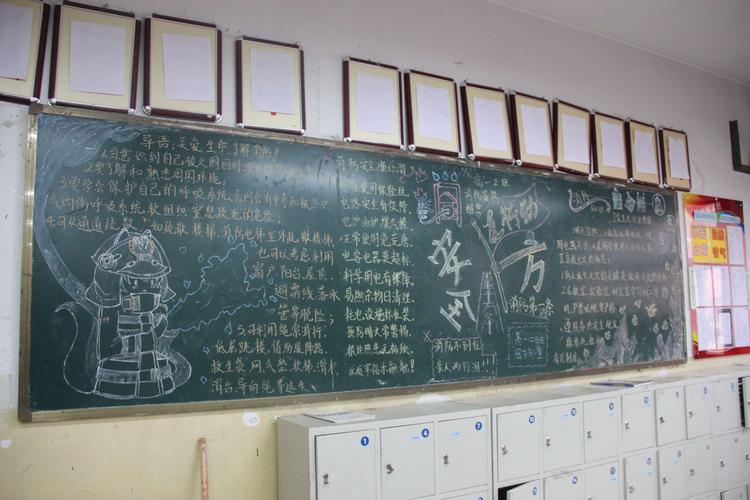 其它 陕西省西安中学高2022届十一月黑板报展评 写美篇消防安全不容