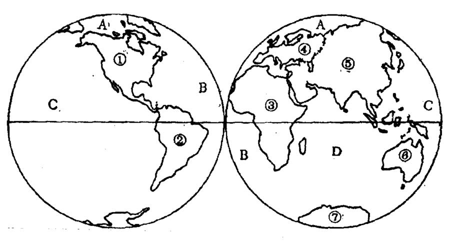 七大洲地形图手绘图片