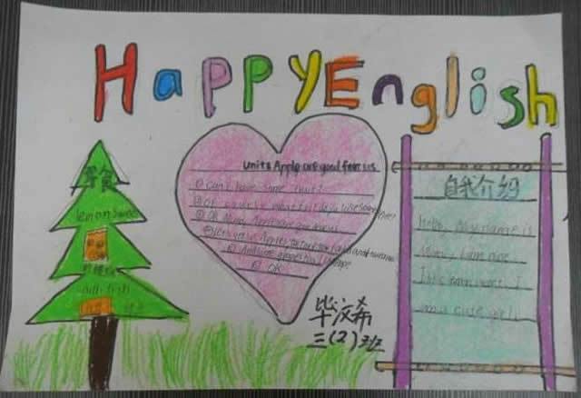 四年级英语小报手抄报简单又漂亮--手抄报图片简单又漂亮