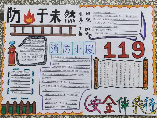龙阳中学12月份防火于未燃安全伴我行主题手抄报评比情况