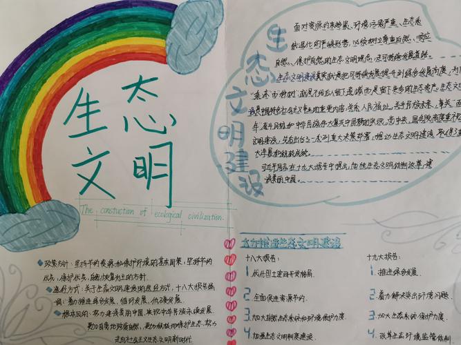 高二四班同学利用暑假进行社会实践用手抄报来写出画出自己的心得.