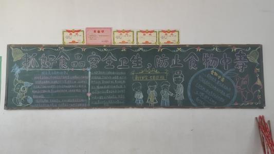 小学生防食物中毒黑板报 小学生黑板报图片素材-蒲城教育文学网