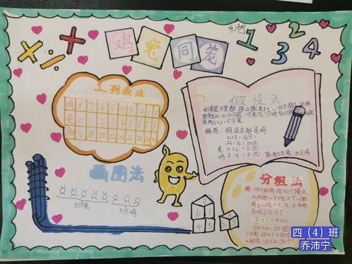 趣味数学畅享童沧江中学附属小学四年级数学手抄报