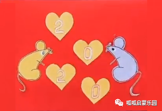 儿童手工鼠年立体贺卡制作卡通鼠年新年贺卡衍纸美劳课手工课寄语diy