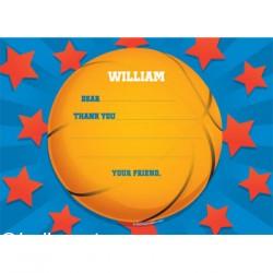 描写篮球的外貌的句子矢量儿童生日派对海报贺卡邀请函卡片 平面设计