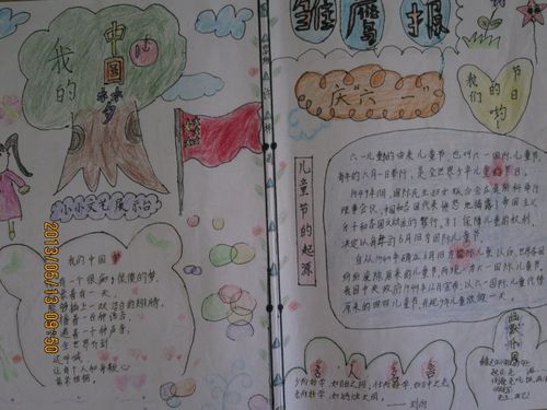 中国梦儿童节手抄报设计图 庆祝六一儿童节手抄报 儿童节手抄报模板