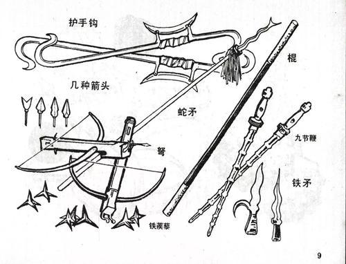 三国古代武器简笔画