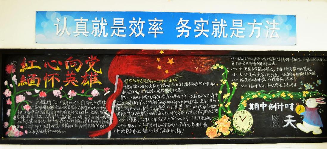 红心向党 礼赞英雄吕叔湘中学开展喜迎建党100周年黑板报评选活动