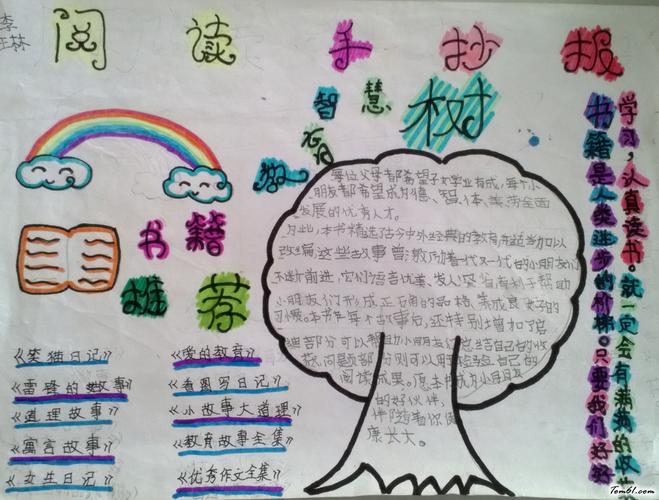 阅读手抄报版面设计图5手抄报大全手工制作大全中国儿童资源网