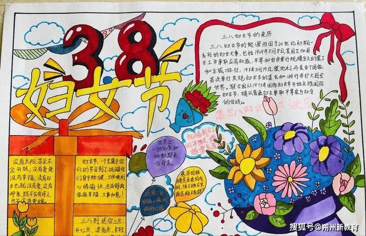 朔州市第二小学校举办庆祝三八国际劳动妇女节手抄报展示活动
