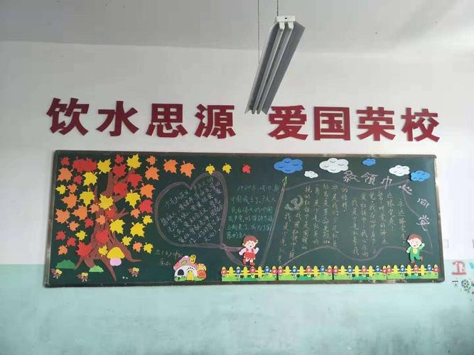 学校迎国庆系列活动红领巾心向党争做新时代好少年黑板报评选