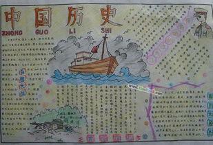 我了解了中国历史的手抄报关于历史的手抄报