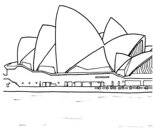 悉尼歌剧院建筑悉尼歌剧院建筑简笔画