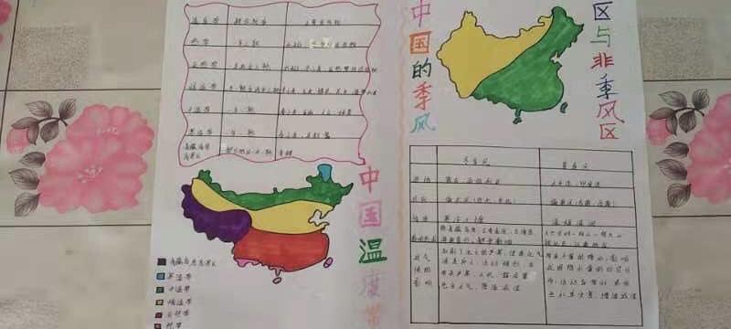 地理中国的地域差异手抄报我爱中国的手抄报