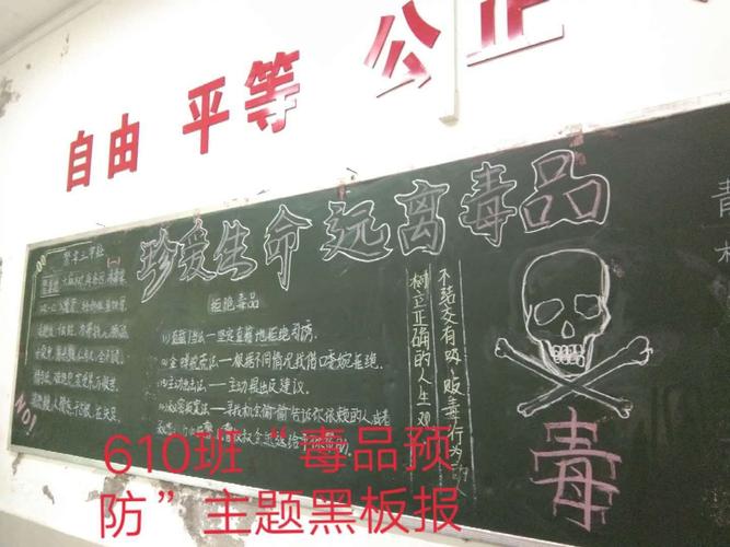 衡阳县六中毒品预防教育系列活动之珍爱生命远离毒品黑板报