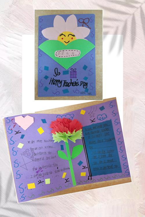 小小贺卡寄深情乐中学子为教师献礼 --乐中英语组英文卡片制作大赛