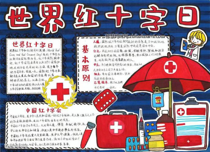 世界红十字会日手抄报图片