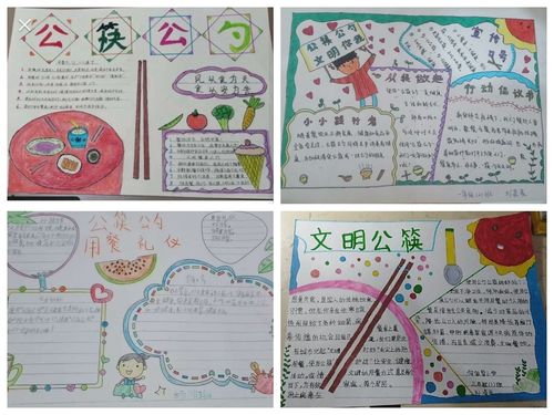 同学们的手抄报都在呼吁人们使用公筷公勺这一幅幅手抄报都蕴含着